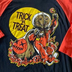 ✨ Fright Rags - Trick R Treat Baseball Tee (Size M)